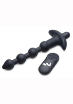 Bang! Vibrating Silicone Rechargeable Anal Beads with Remote Control