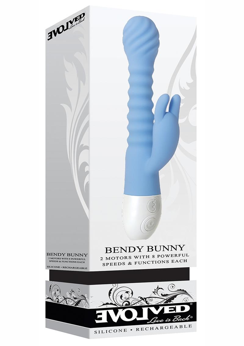 Bendy Bunny Rechargeable Silicone Dual Motor Rabbit Vibrator