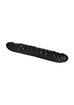 Black Jack Veined Double Dildo - Black - 12in