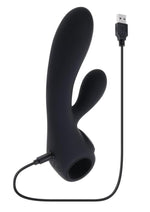 Black Magic Rechargeable Silicone Rabbit Vibrator