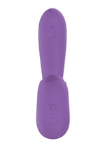 Blaze Suction Thumper Rechargeable Silicone Vibrator Clitoral Stimulator - Lavender/Purple