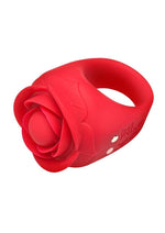 Bloomgasm Rose Ring Rechargeable Silicone Finger Vibrator