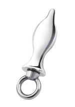 Blue Line Metal Tapered Butt Plug with Loop Hardware 2.5in - Stainless - Steel