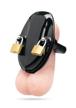 Blueline Cock Compressor Chastity Cage - Black
