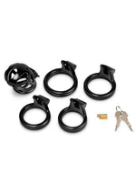 Blueline Prisoner Cock Cage - Black - 2in