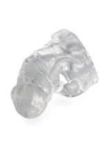 Blueline Silicone Chastity Cage with Ball Loop and Pisshole