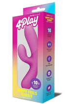 Bodywand 4play Hoppy Feels Rechargeable Rabbit Vibrator - Pink