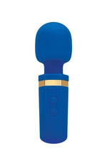 Bodywand Mighty Mini Wand Rechargeable Wand Massager - Blue/Gold