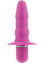 Booty Call Booty Buzz Silicone Vibrating Butt Plug - Pink