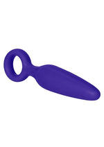 Booty Call Booty Glider Silicone Vibrating Butt Plug with Remote Control - Purple