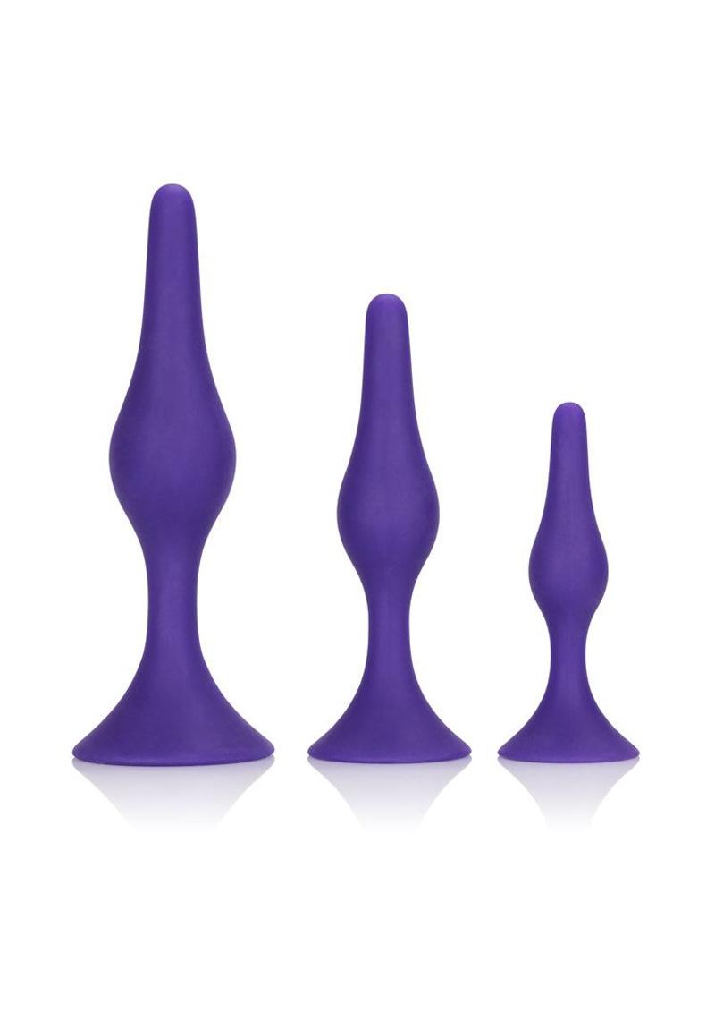 Booty Call Booty Trainer Starter Kit Silicone Anal Plugs 3 Assorted Sizes