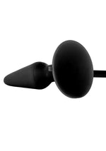 Booty Call Silicone Booty Pumper Butt Plug - Black - Small