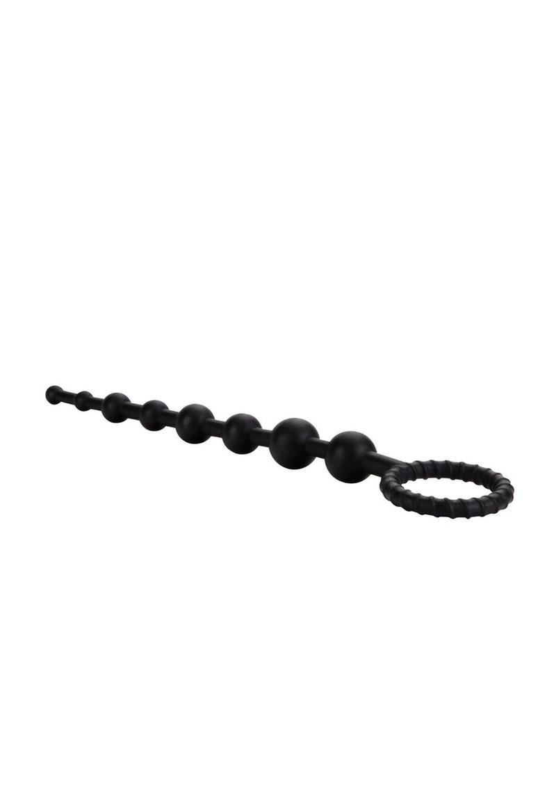 Booty Call X-10 Silicone Anal Beads - Black