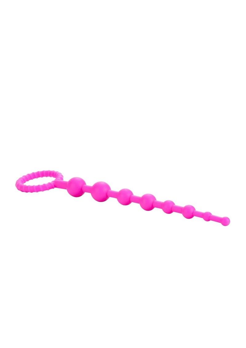 Booty Call X-10 Silicone Anal Beads - Pink