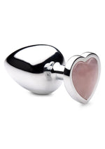 Booty Sparks Gemstones Rose Quartz Heart Anal Plug