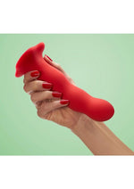 Bouncer Dildo with Weighted Kegal Balls - Red