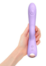 Bunny and Clyde Rechargeable Silicone Rabbit Vibrator - Purple/Viva Mauve