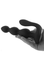 Butts Up Rechargeable Silicone Prostate Stimulator with Remote Control - Black