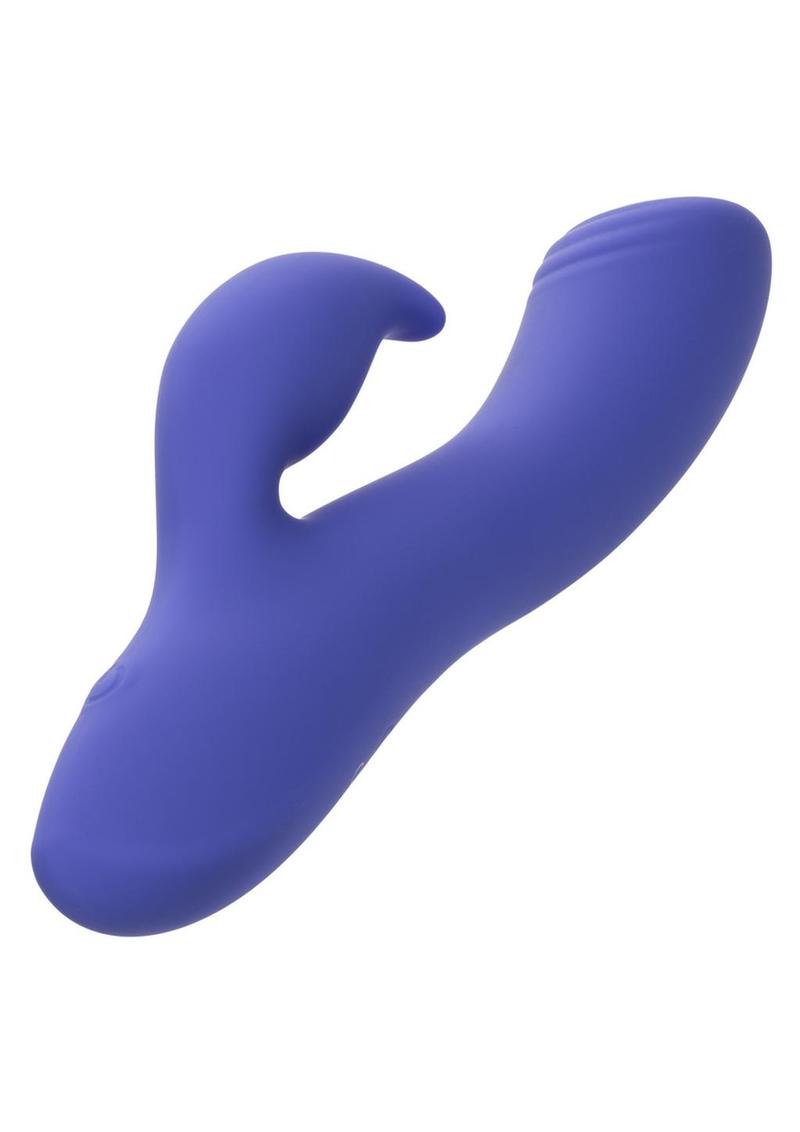 Calexotics Connect Dual Stimulator Rechargeable Silicone App Compatible Dual Vibrator with Remote - Purple