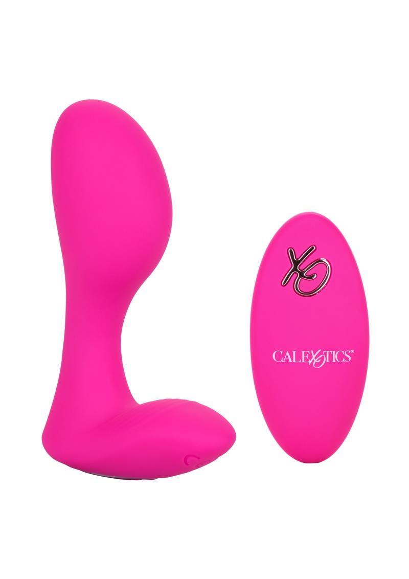 Calexotics Silicone Rechargeable G-Spot Arouser Vibrator with Remote Control - Pink