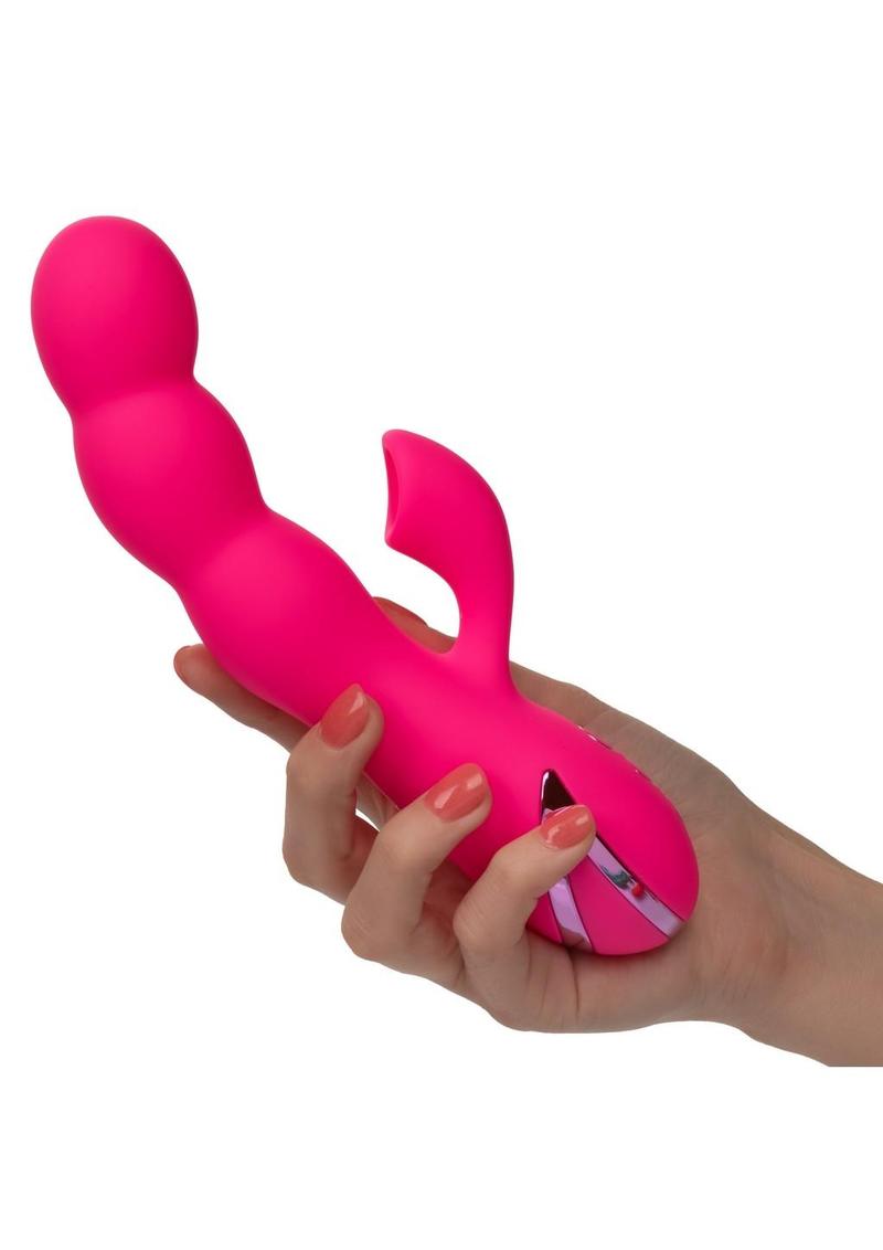 California Dreaming Oceanside Orgasm Rechargeable Silicone Clirotal Stimulator - Pink