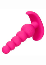 Cheeky X-5 Beads Silicone Anal Probe - Pink