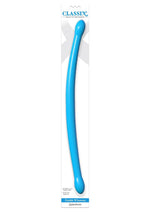 Classix Double Whammy Double Dildo - Blue - 17.25in