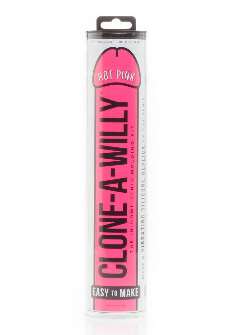 Clone-A-Willy Silicone Dildo Molding Kit with Vibrator - Hot Pink/Pink