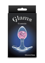 Cosmic Glams Silicone Anal Plug - Pink - Small