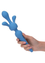 Couture Collection Rechargeable Silicone Body Wand Kit - Blue
