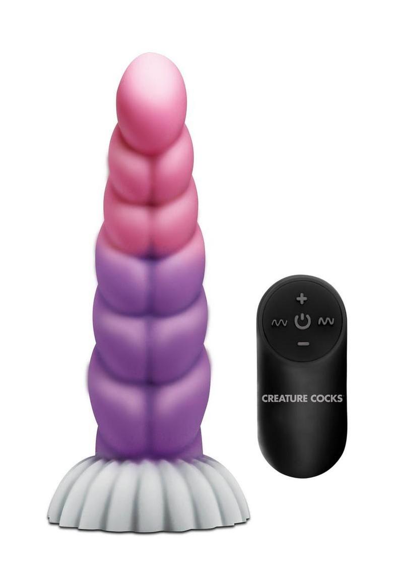 Creature Cocks Cloud Rider Unicorn Rechargeable Silicone Dildo - Multicolor/Pink/Purple/White