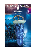 Creature Cocks Cocktopus Keychain - Blue/Metal