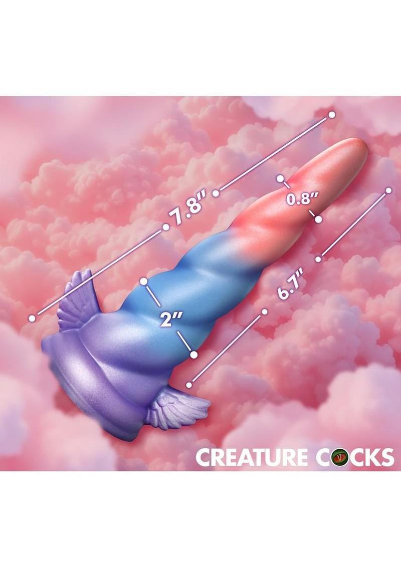 Creature Cocks Deluxe Dream Rider Vibrating Unicorn Rechargeable Silicone Dildo