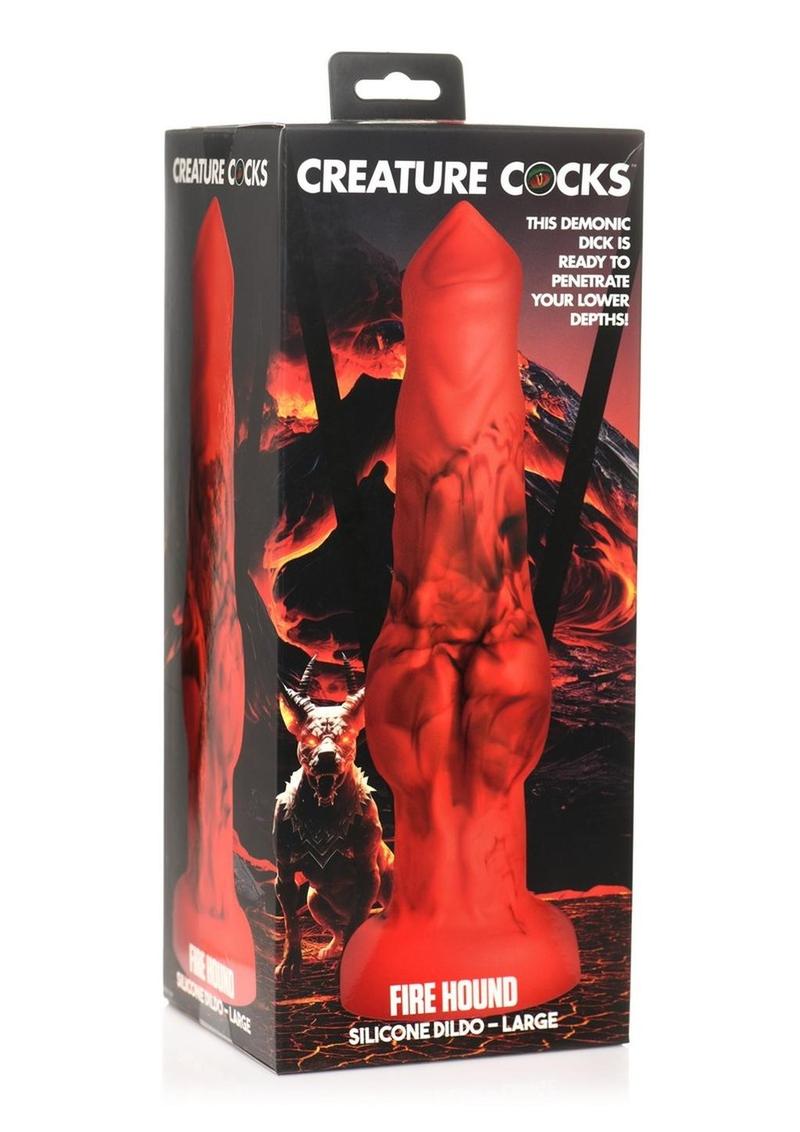 Creature Cocks Fire Hound Silicone Dildo