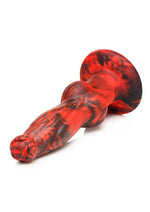Creature Cocks Hell Wolf Silicone Rechargeable Thrusting and Vibrating Dildo - Black/Red