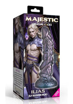 Creature Cocks Ilias Elf Silicone Dildo - Silver - 8.5in