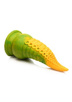 Creature Cocks Monstropus 2.0 Vibrating Tentacle Rechargeable Silicone Dildo - Green/Yellow