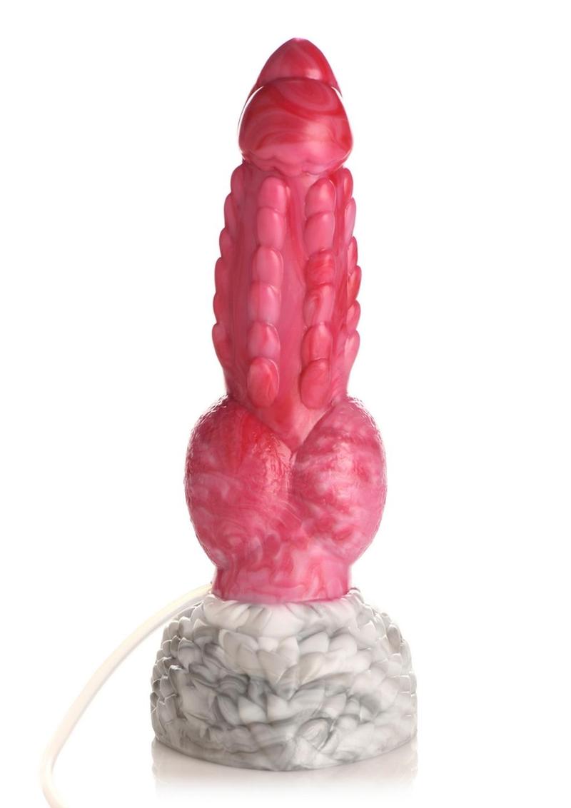 Creature Cocks Resurrector Phoenix Squirting Silicone Dildo - Red/White