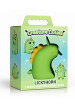 Creature Cuties Lickyhorn Licking Rechargeable Silicone Stimulator - Green
