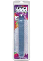 Crystal Jellies Jr. Double Dildo - Clear - 12in