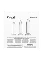 Crystal Trainer Glass Anal Plugs Kit