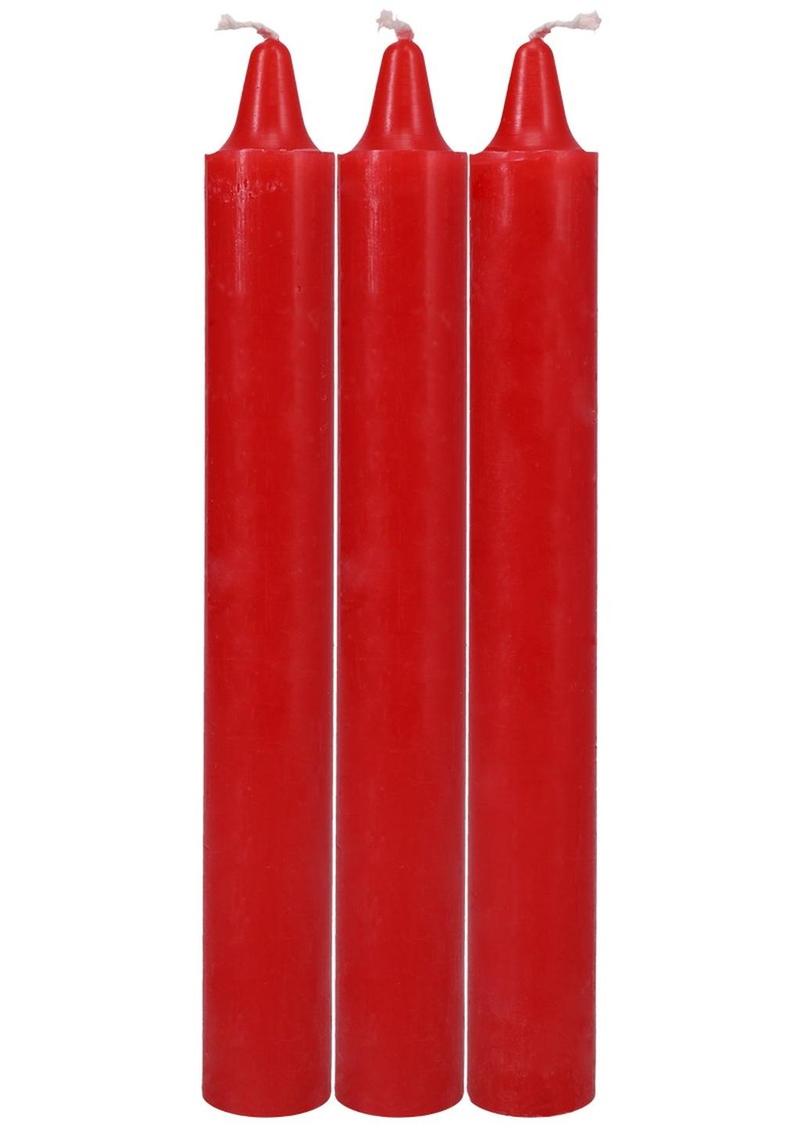 Doc Johnson Japanese Drip Candles - Red - 3 Pack