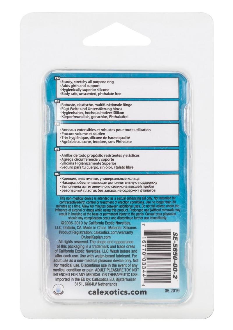 Dr. Joel Kaplan Silicone Prolong Ring - Cock Ring - Clear
