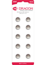 Dragon Alkaline Watch Batteries Lr44/Ag13 1.5 Volt - 10 Per Pack
