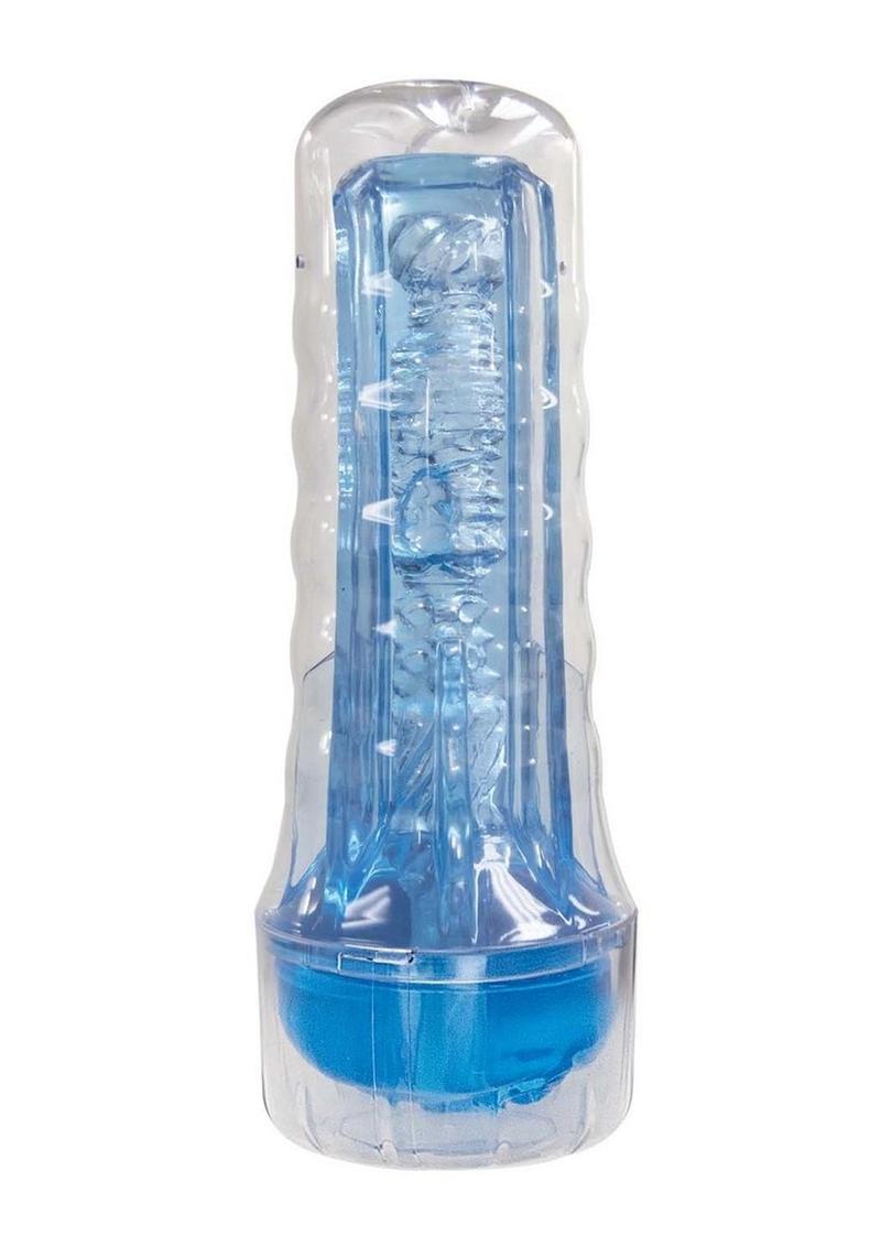Dream-Lite Crystal Vagina Masturbator - Blue
