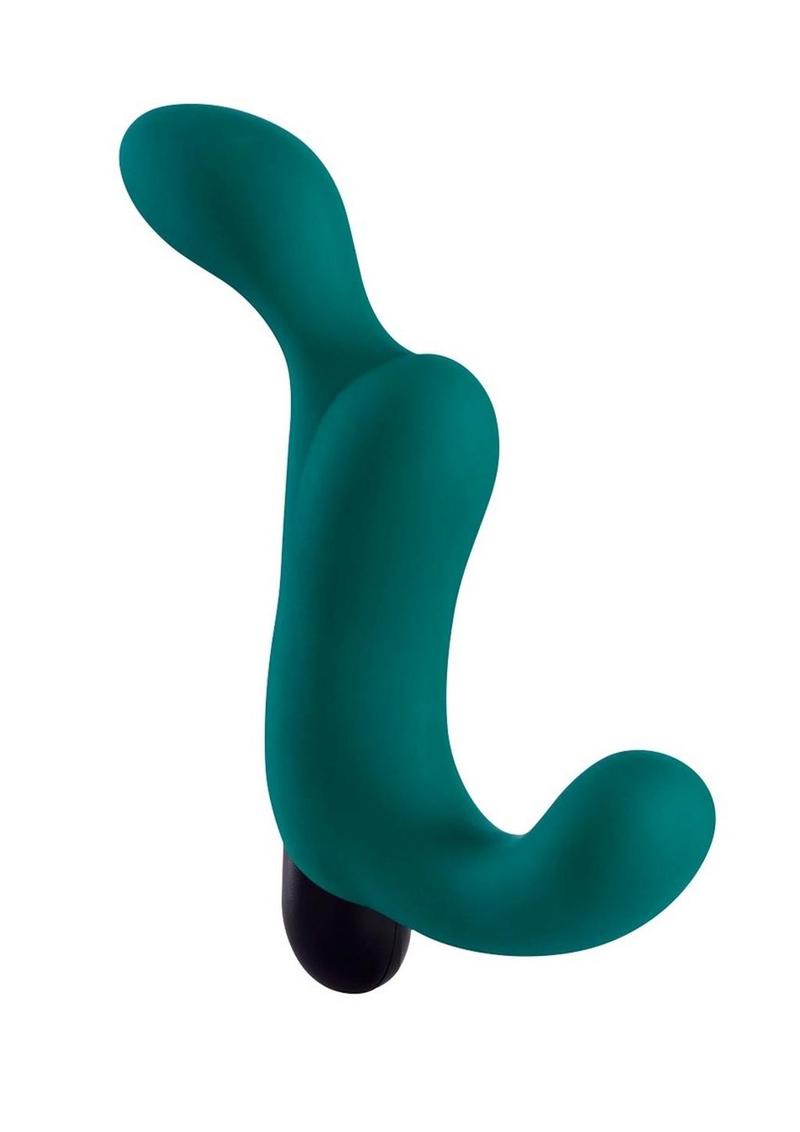 Duke Silicone Vibrating Prostate Anal Plug - Deep Sea