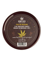 Earthly Body Hemp Seed 3-In-1 Massage Candle - Yule Be Begging - 6oz
