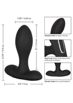 Eclipse Slender Probe Silicone USB Rechargeable Anal Plug Waterproof - Black - 3.75in