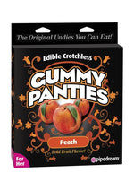 Edible Crotchless Gummy Panties - Peach - Orange