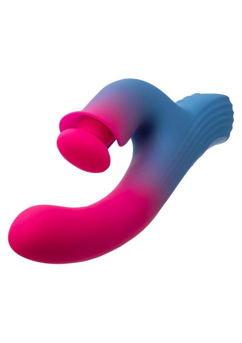 Elation Thrusting Rechargeable Silicone Dual Stimulator